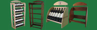 Dřevěné regály na víno